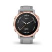 Fenix 6S Sapphire Rose Gold-tone with Powder Grey Band, Garmin