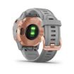 Fenix 6S Sapphire Rose Gold-tone with Powder Grey Band, Garmin