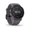Fenix 6S Pro Solar Amethyst Steel with Shale Gray Band, Garmin