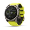 fenix 8 51mm Solar Sapphire Titanium with Amp Yellow and Graphite, Garmin