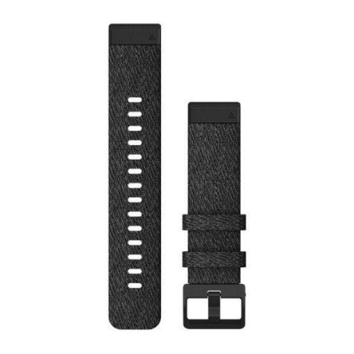 Λουρί QuickFit 20 Heathered Black Nylon with Black Hardware για Fenix 6S, Garmin
