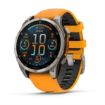 fenix 8 47mm AMOLED Sapphire Titanium with Spark Orange and Graphite, Garmin