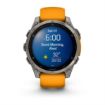 fenix 8 47mm AMOLED Sapphire Titanium with Spark Orange and Graphite, Garmin