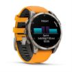 fenix 8 47mm AMOLED Sapphire Titanium with Spark Orange and Graphite, Garmin
