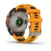 fenix 8 47mm AMOLED Sapphire Titanium with Spark Orange and Graphite, Garmin