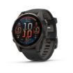 fenix 8 43mm AMOLED Sapphire Titanium Carbon Gray with Black and Pebble Gray, Garmin