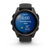 fenix 8 43mm AMOLED Sapphire Titanium Carbon Gray with Black and Pebble Gray, Garmin