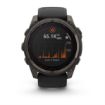 fenix 8 51mm Solar Sapphire Titanium Carbon Gray with Black and Pebble Gray, Garmin