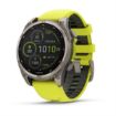 fenix 8 47mm Solar Sapphire Titanium with Amp Yellow and Graphite, Garmin