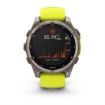 fenix 8 47mm Solar Sapphire Titanium with Amp Yellow and Graphite, Garmin