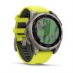 fenix 8 47mm Solar Sapphire Titanium with Amp Yellow and Graphite, Garmin