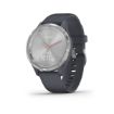 vivomove 3S Granite Blue Silicone with Silver Hardware, Garmin