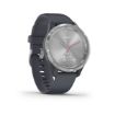 vivomove 3S Granite Blue Silicone with Silver Hardware, Garmin