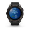 fenix 8 51mm AMOLED Sapphire Titanium Carbon Gray with Black and Pebble Gray, Garmin