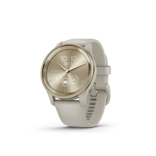 vivomove Trend Cream Gold Stainless Steel Bezel with French Grey Case, Garmin