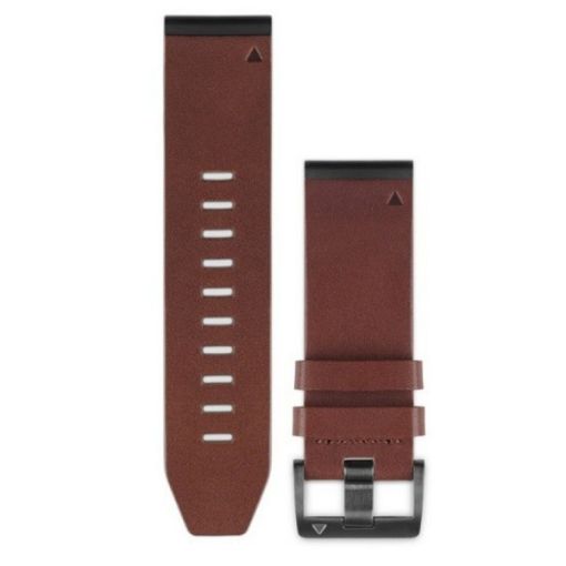 Λουρί QuickFit 22 Brown Leather για Fenix 5, Garmin