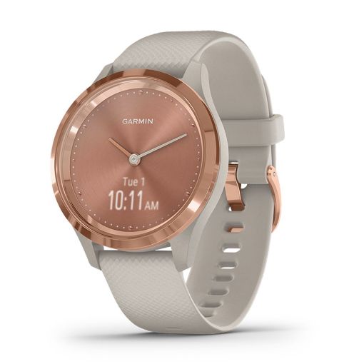 Picture of vivomove 3S Light Sand Silicone with Rose Gold Hardware, Garmin