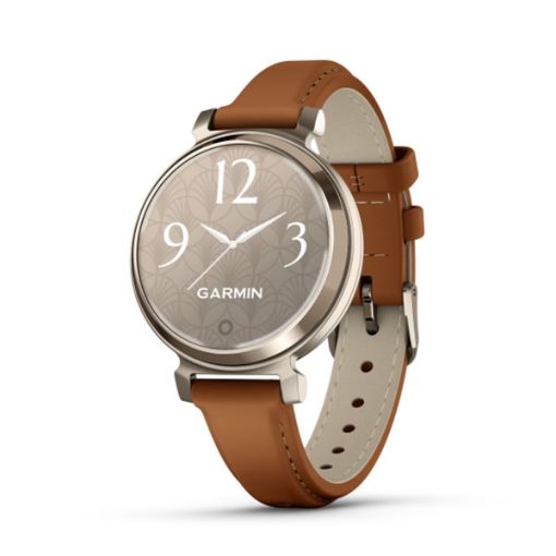 Lily 2 Classic Cream Gold with Tan Leather, Garmin