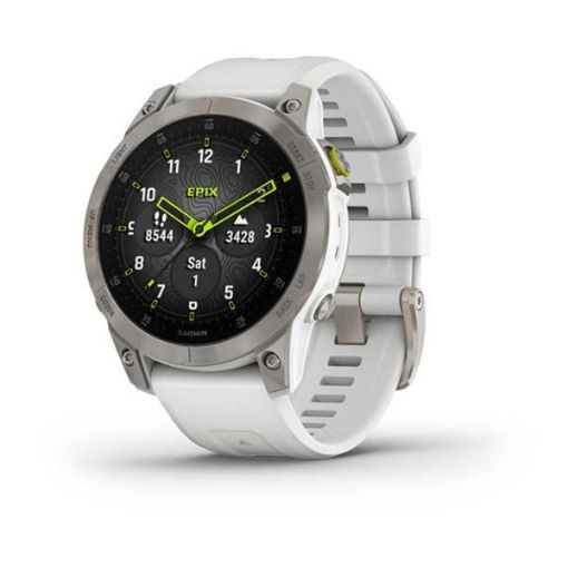 epix Sapphire Titanium with Carrera White, Garmin