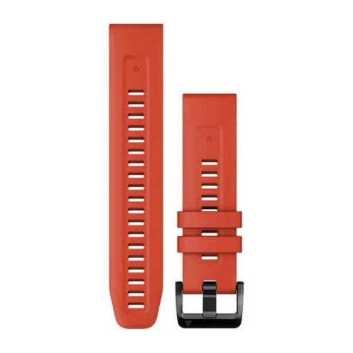 Λουρί QuickFit 22 Flame Red Silicone για Fenix 7, Garmin