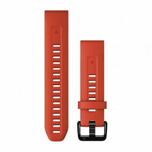 Λουρί QuickFit 20 Flame Red Silicone για Fenix 7S, Garmin