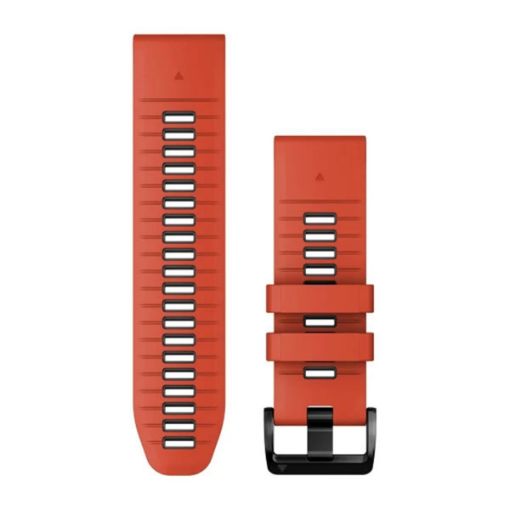Λουρί QuickFit 26 Flame Red/Graphite Silicone, Garmin
