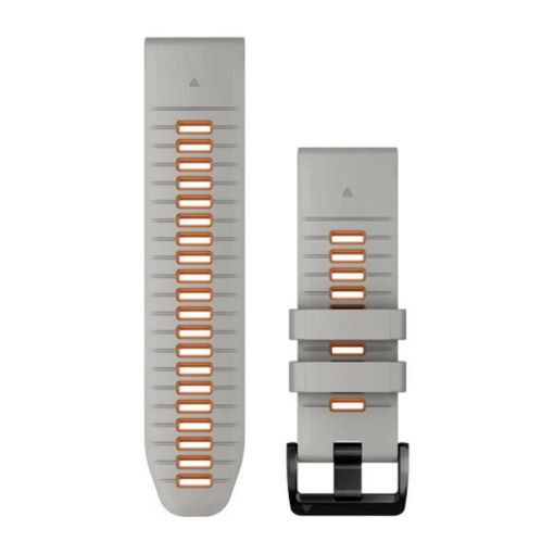 Λουρί QuickFit 26 Fog Grey/Ember Orange Silicone, Garmin