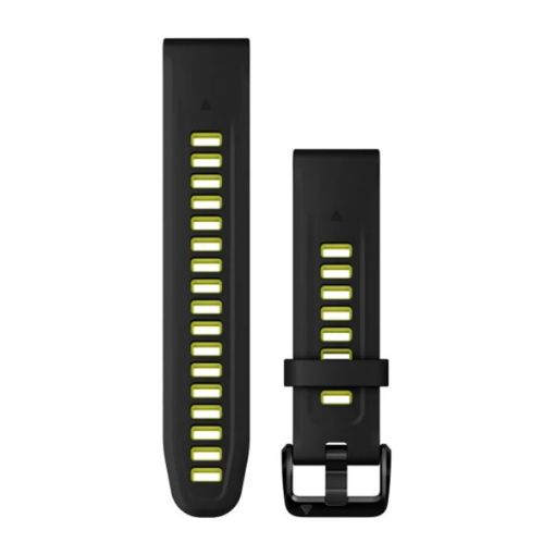 Λουρί QuickFit 20 Black/Electric Lime Silicone, Garmin