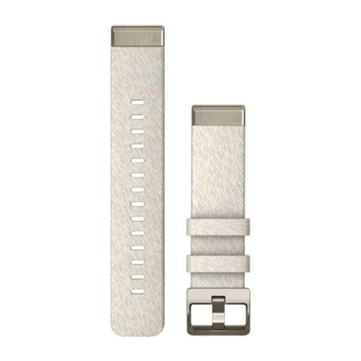 Λουρί QuickFit 20 Cream Heathered Nylon with Soft Gold Hardware, Garmin
