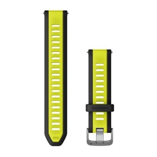 Quick Release 20 Band Black & Amp Yellow, Garmin