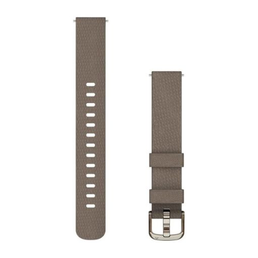 Band for Lily 2 Coffee Nylon with Cream Gold, Garmin
