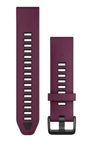 QuickFit 20 Silicone Band Merlot with Graphite για Fenix 8 43mm, Garmin
