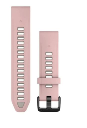 QuickFit 20 Silicone Band Dust Rose with Fog Gray για Fenix 8 43mm, Garmin