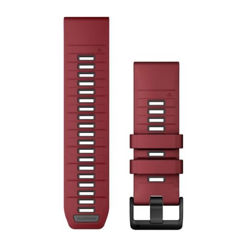 QuickFit 26 Silicone Band Marsala with Graphite για Fenix 8 51mm, Garmin