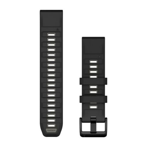 QuickFit 22 Silicone Band Black with Pebble Gray για Fenix 8 47mm, Garmin