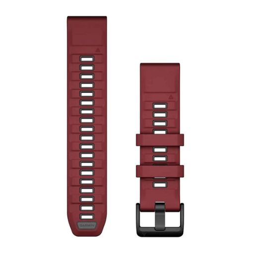 QuickFit 22 Silicone Band Marsala with Graphite, Garmin