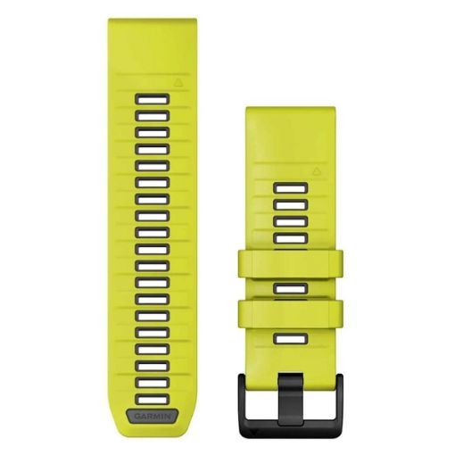 QuickFit 22 Silicone Band Amp Yellow with Graphite, Garmin