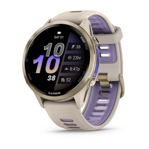 Εικόνα της Garmin Forerunner 970 Soft Gold Titanium with French Gray and Translucent Indigo